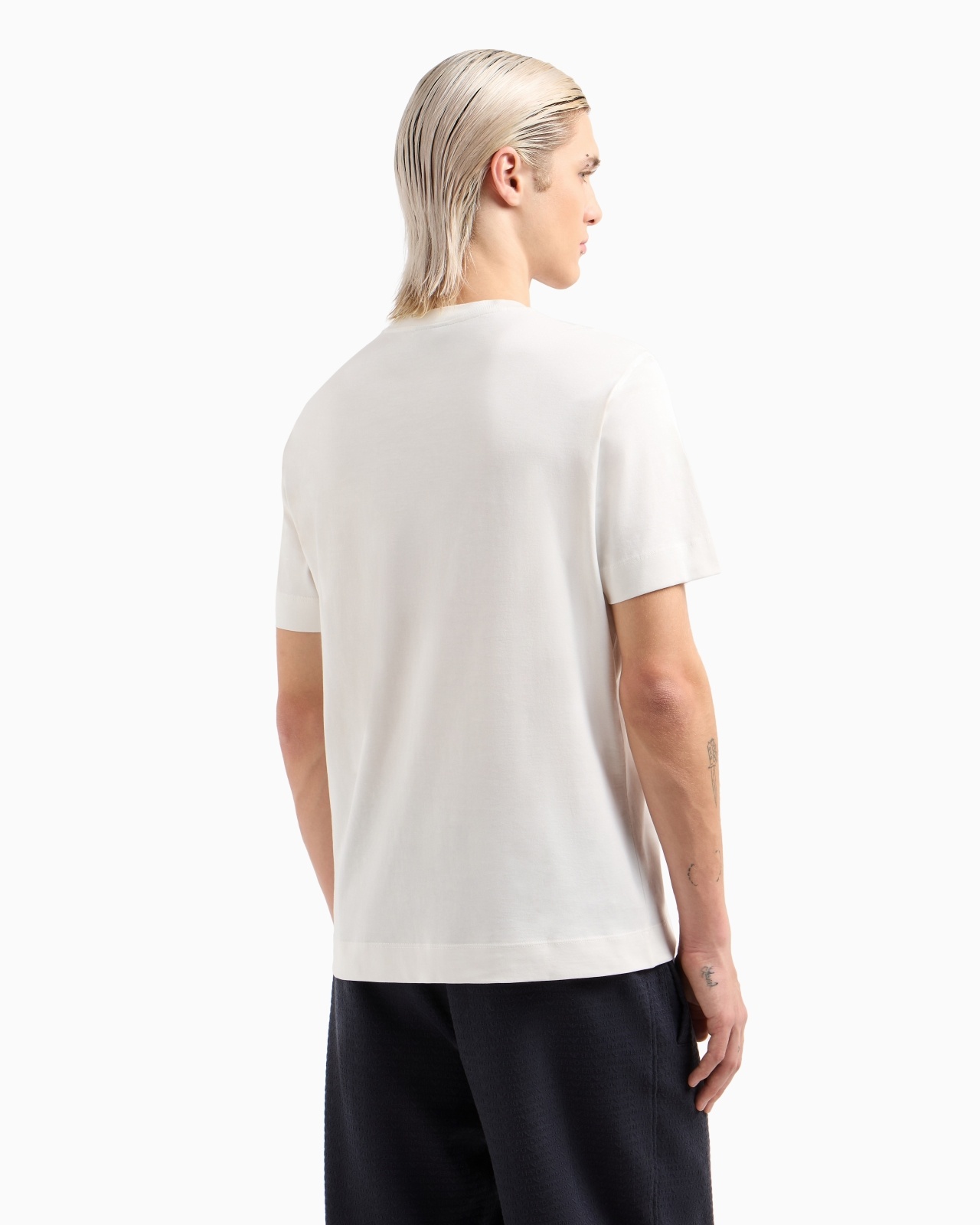 ASV JERSEY T-SHIRT WITH RUBBERISED LOGO PRINT - 3