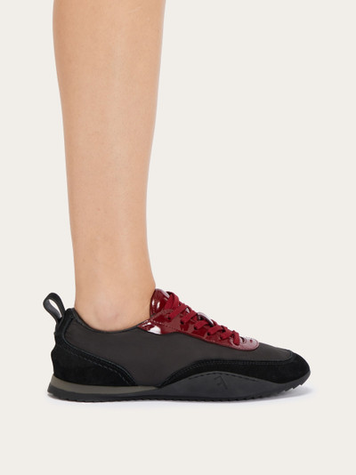 FERRAGAMO Sneaker with patent leather trim outlook