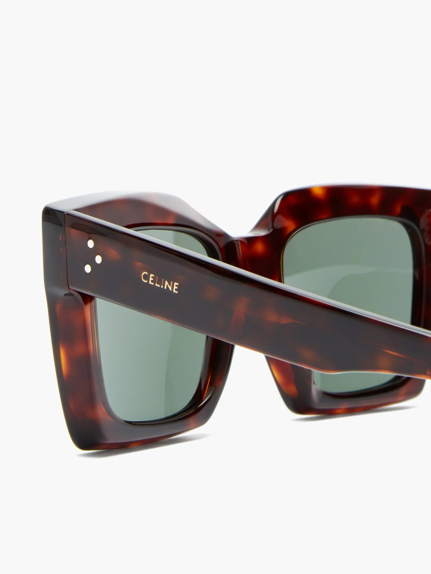 Square tortoiseshell-acetate sunglasses - 6