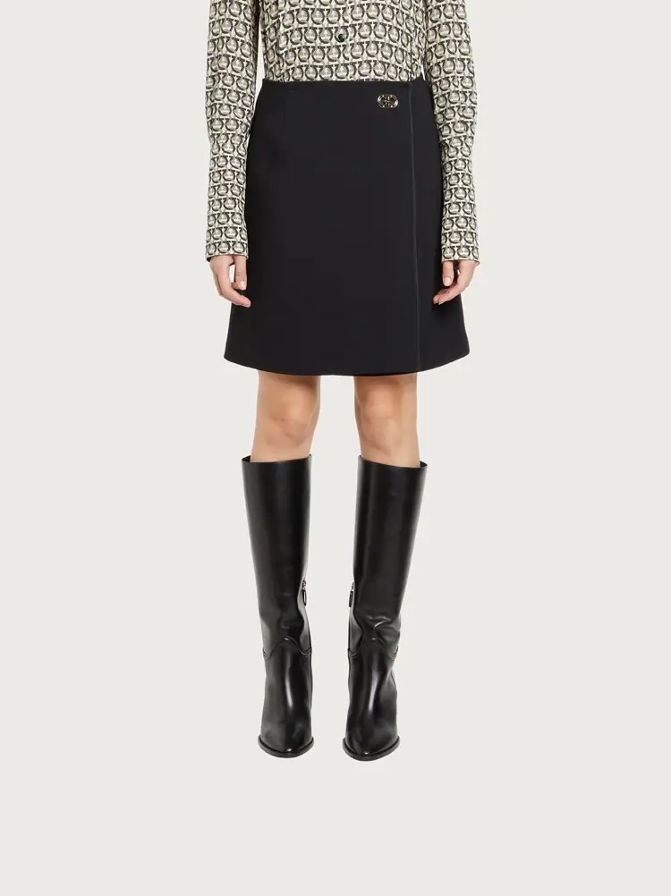 TECHNICAL WOOL SKIRT - 2