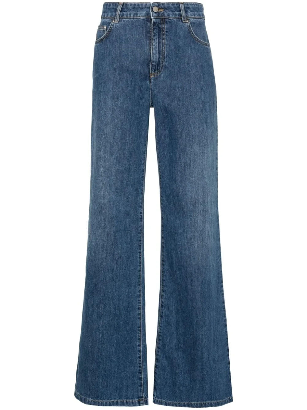 mid-rise straight-leg jeans - 1