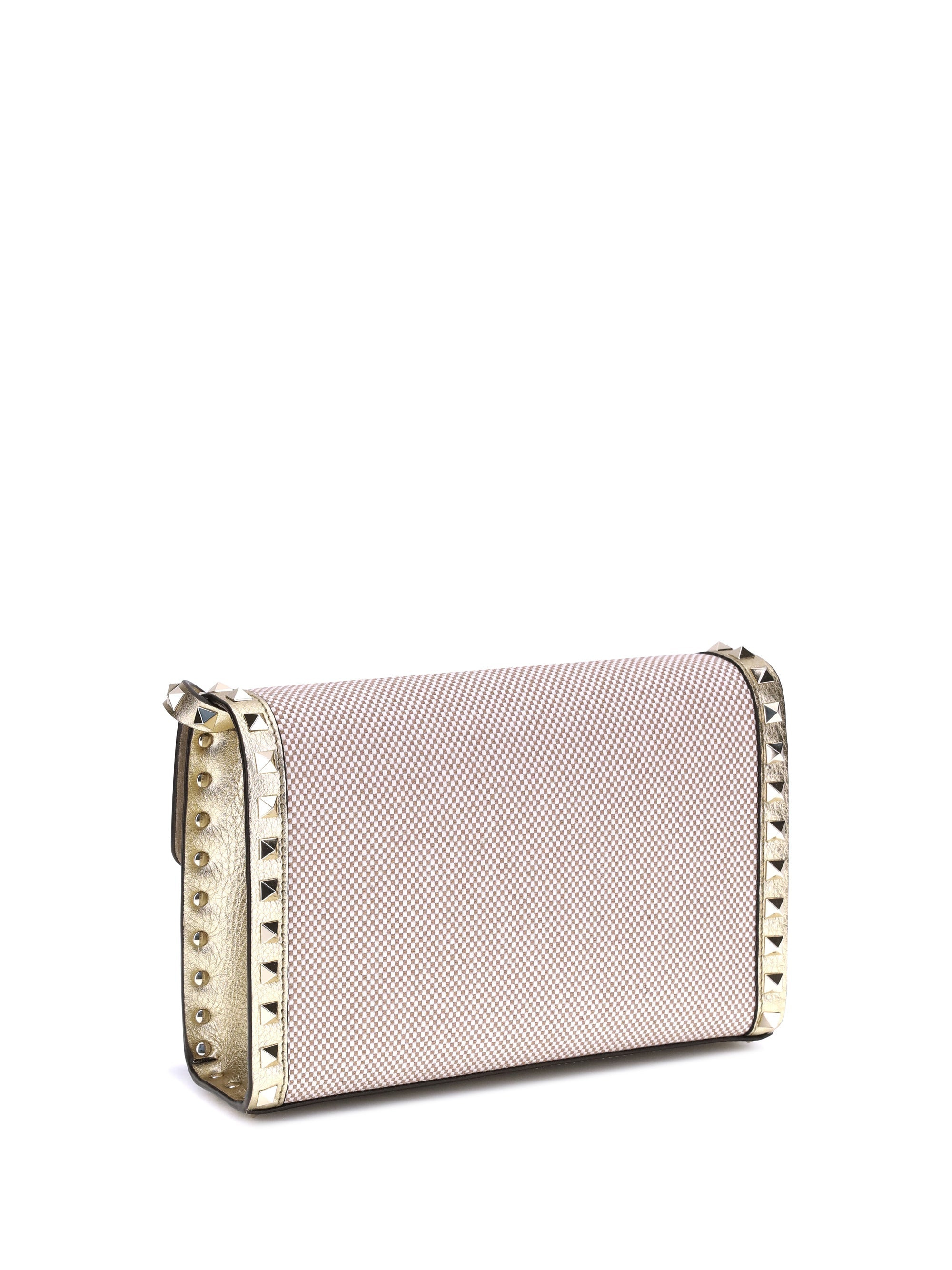 Valentino Garavani Women Small Canvas Rockstud Shoulder Bag - 3