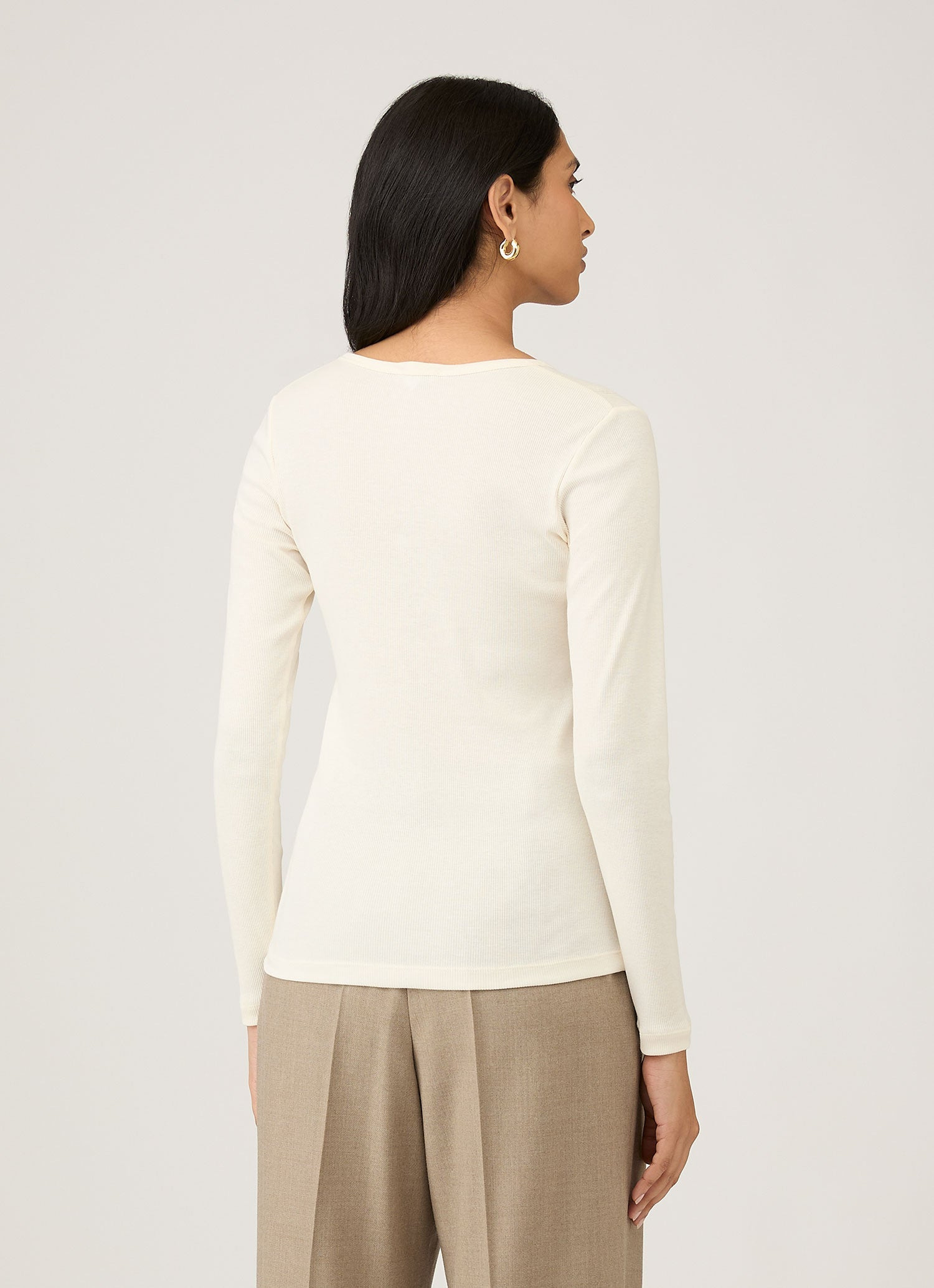 Ribbed Henley - 3