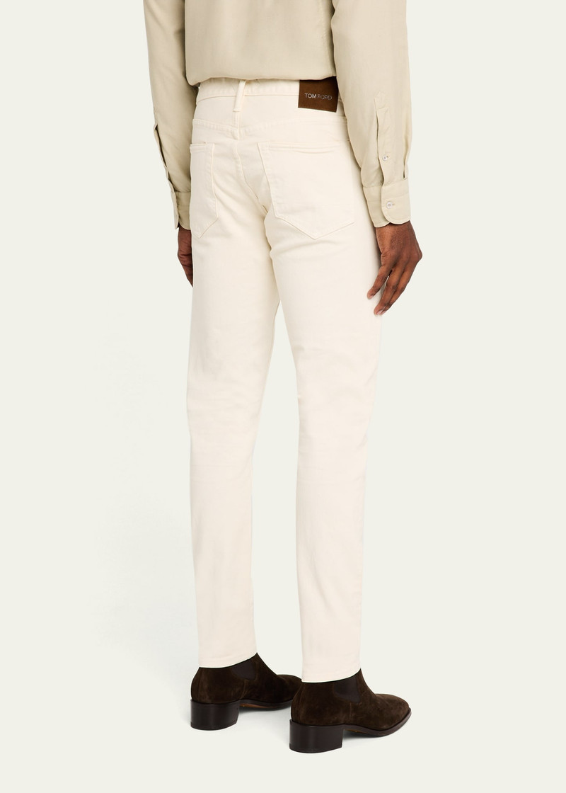 Men's Twill Slim Fit Five-Pocket Pants 3