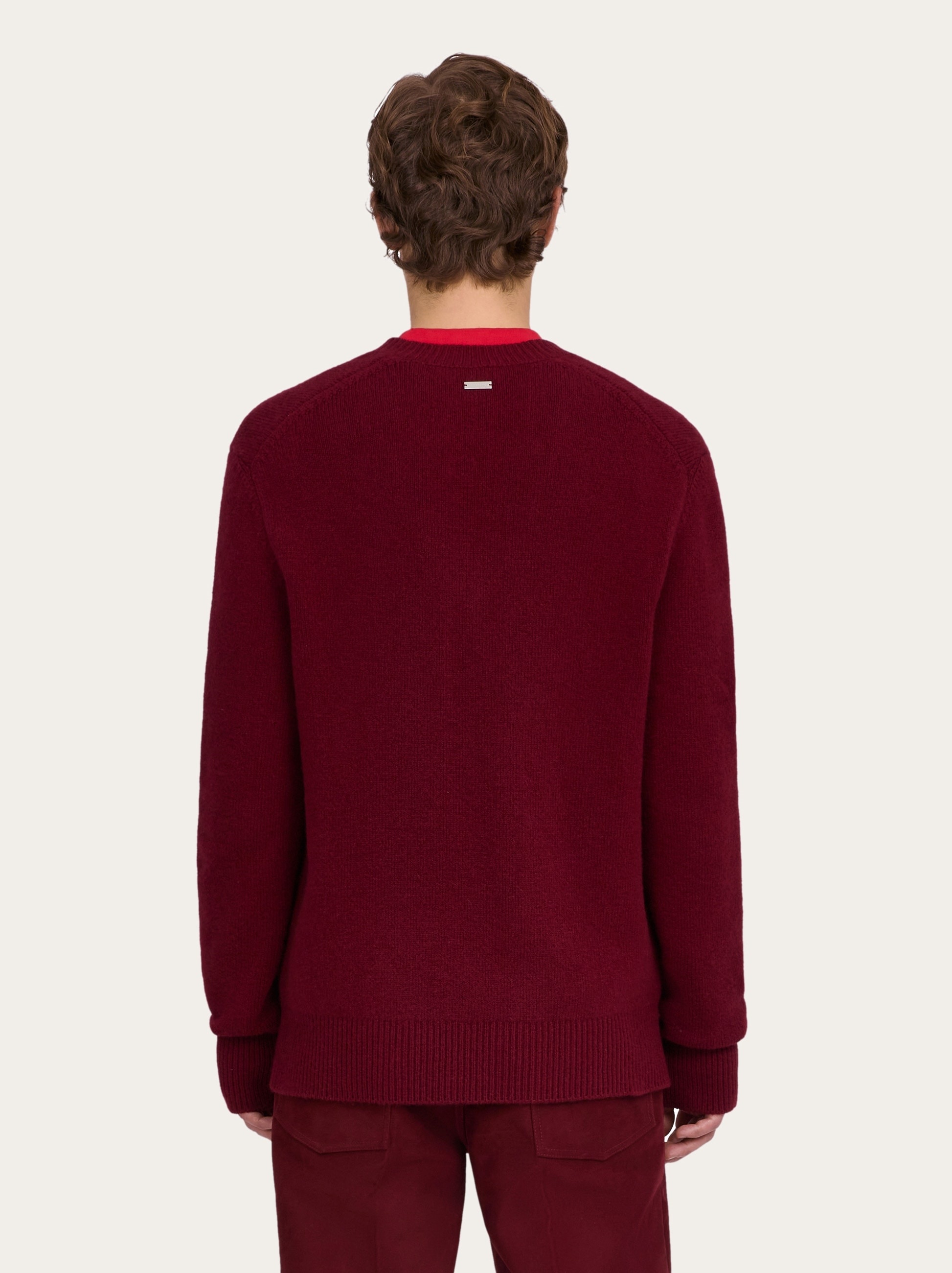 Tシャツ・カットソー SALVATORE FERRAGAMO Slate Cashmere Blend Sweater Salvatore Ferragamo Slate Cashmere Blend Sweater | Balardi