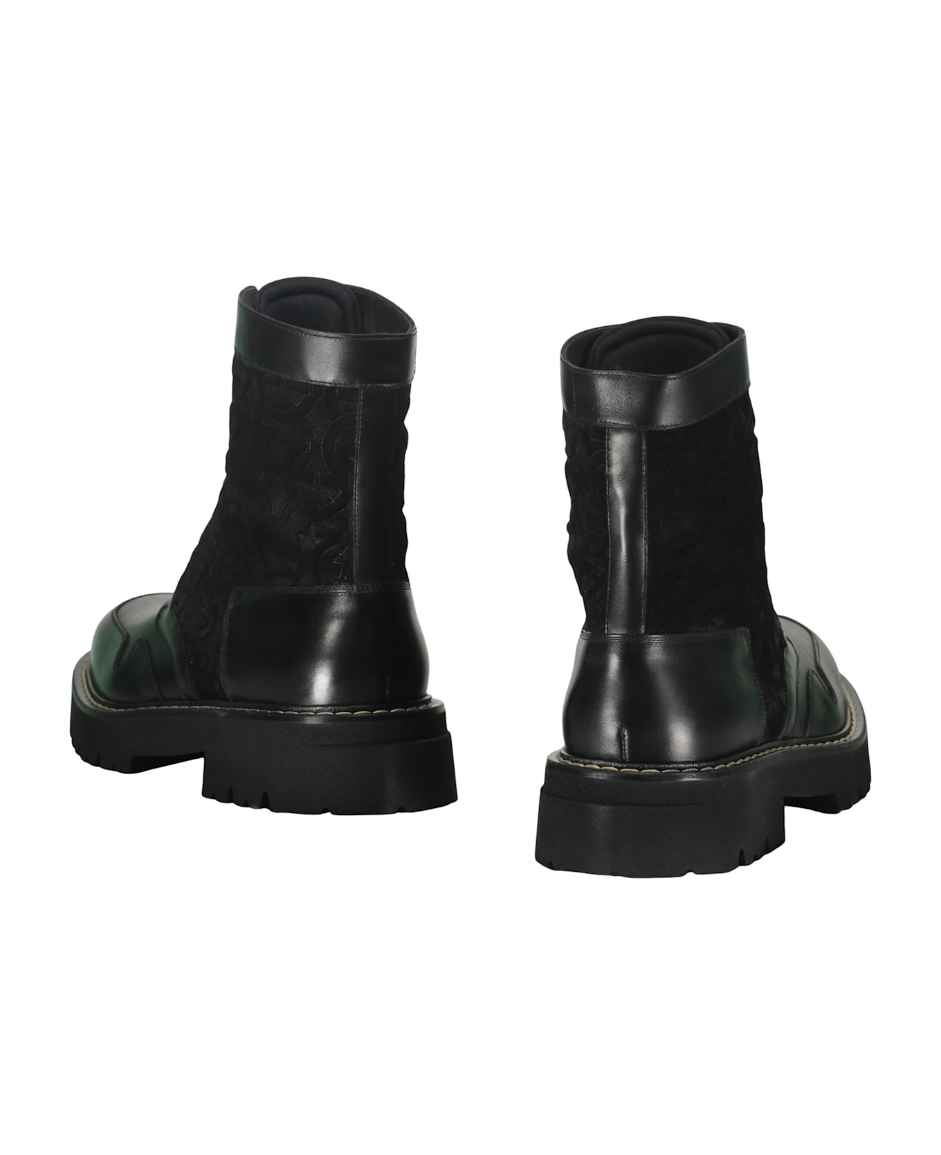Lace-up Ankle Boots - 3