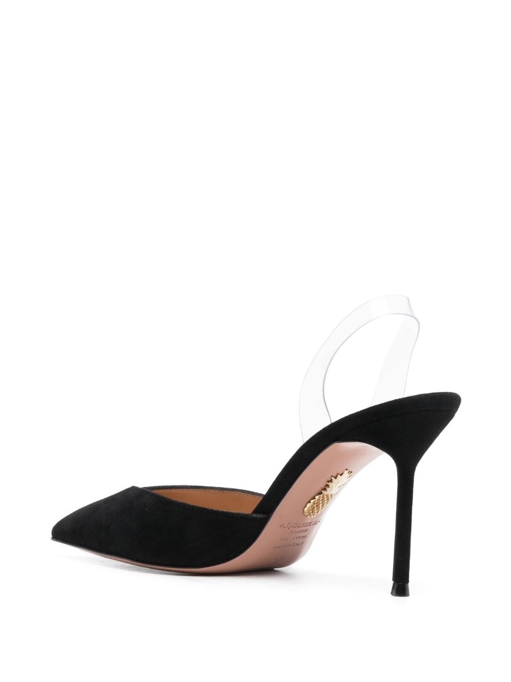 V Plexi 95mm  suede pumps - 3