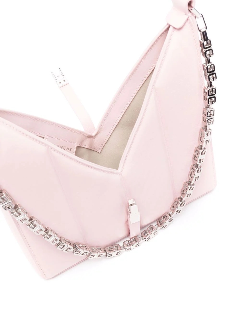 chain-link detail shoulder bag - 6