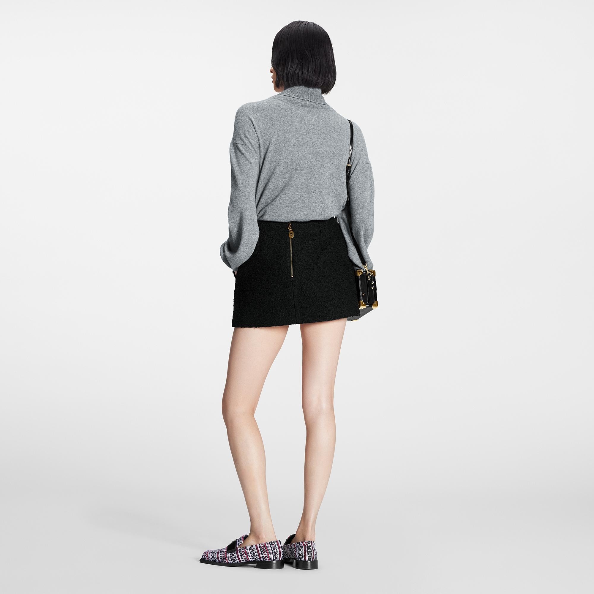Bouclé Wool Mini Skirt - 2