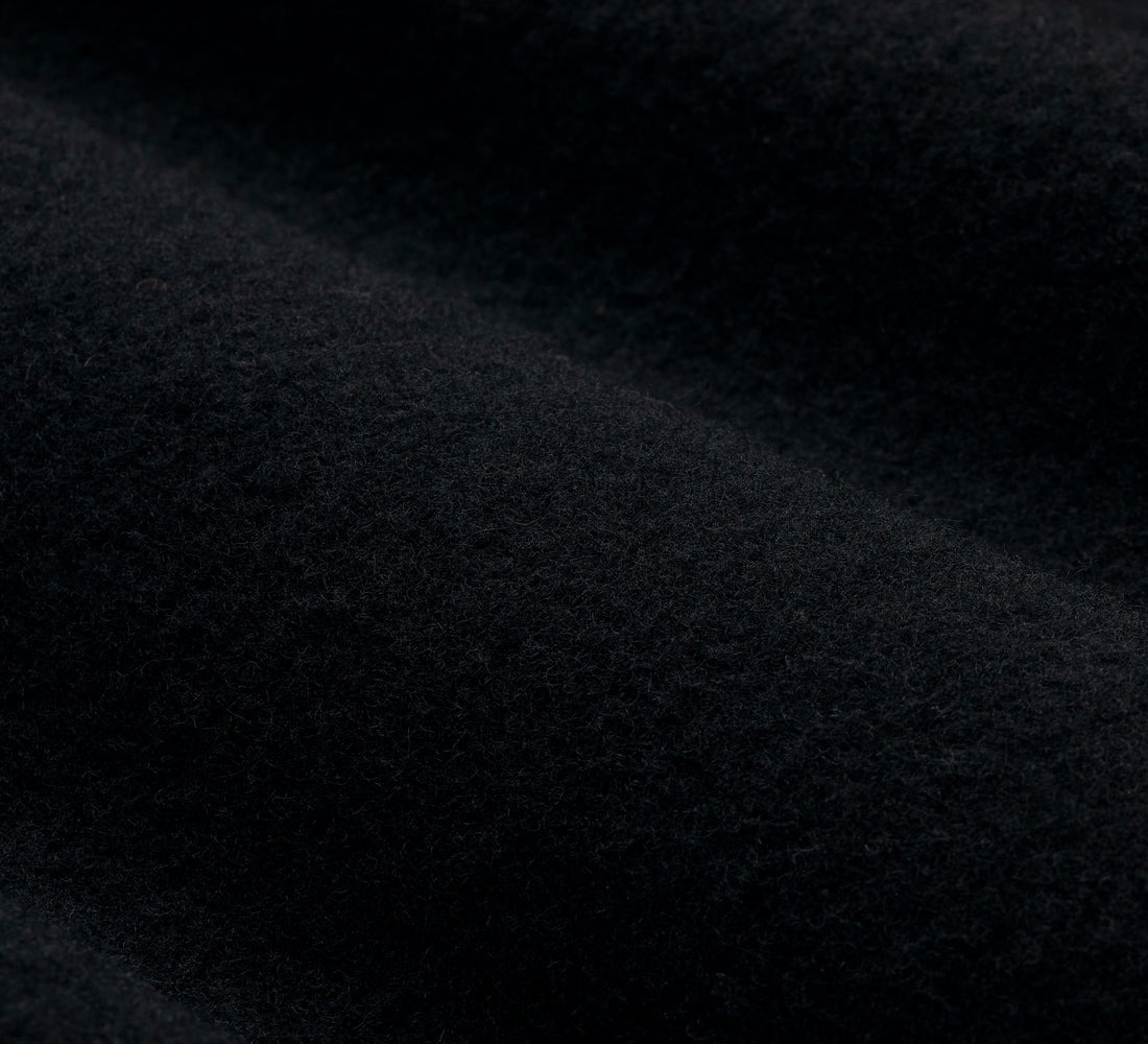 Welding Jacket - Black Melton Wool - 5
