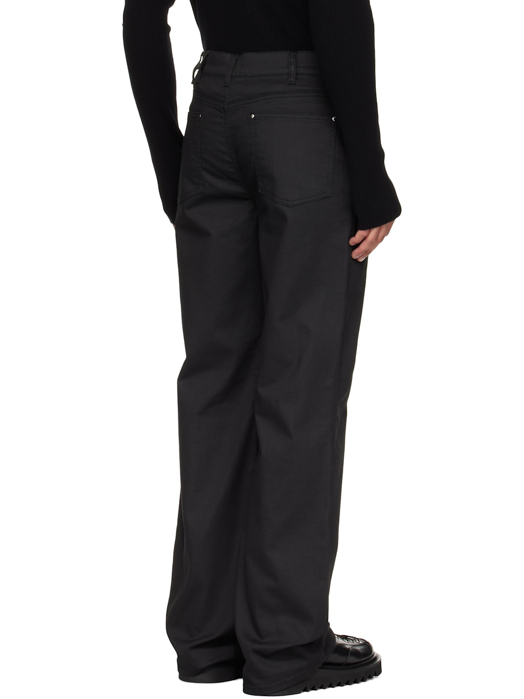 Black Transmittance Jeans - 3