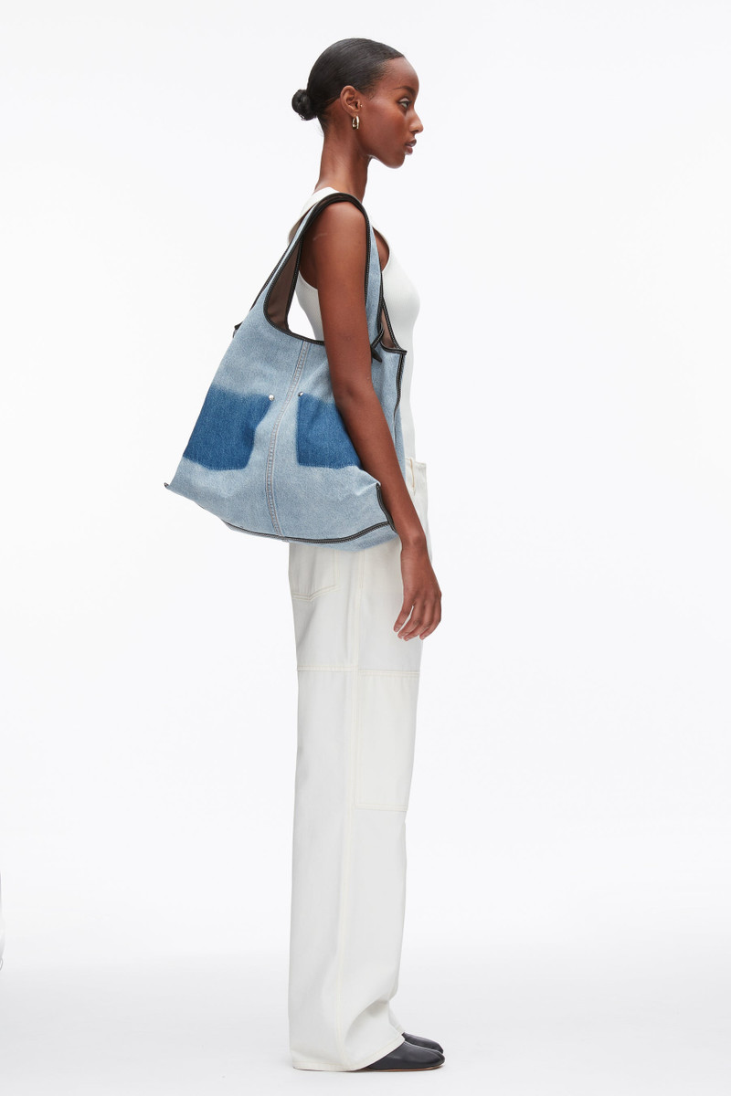 Denim Ghost Patch Market Tote 5