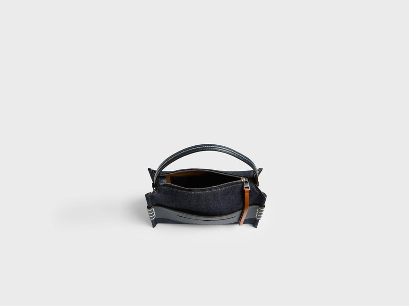 SMALL LOAFER BAG IN INDIGO DENIM 5
