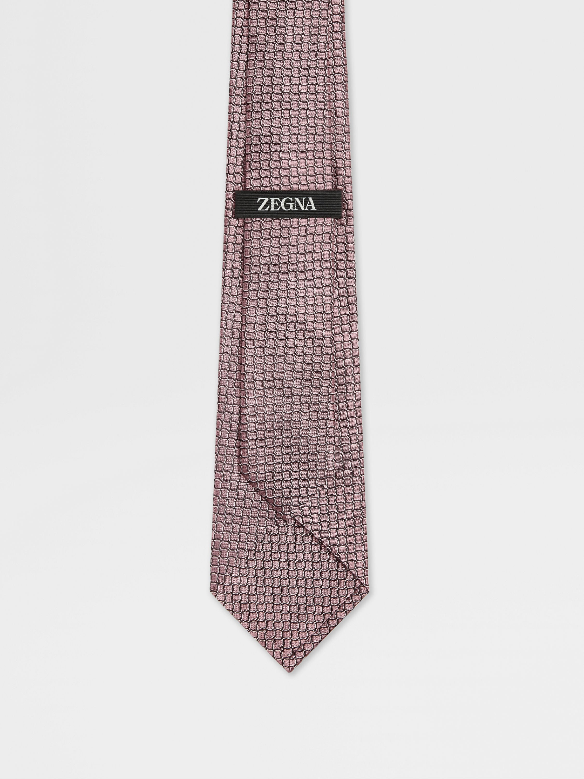 LIGHT PINK SILK TIE - 3