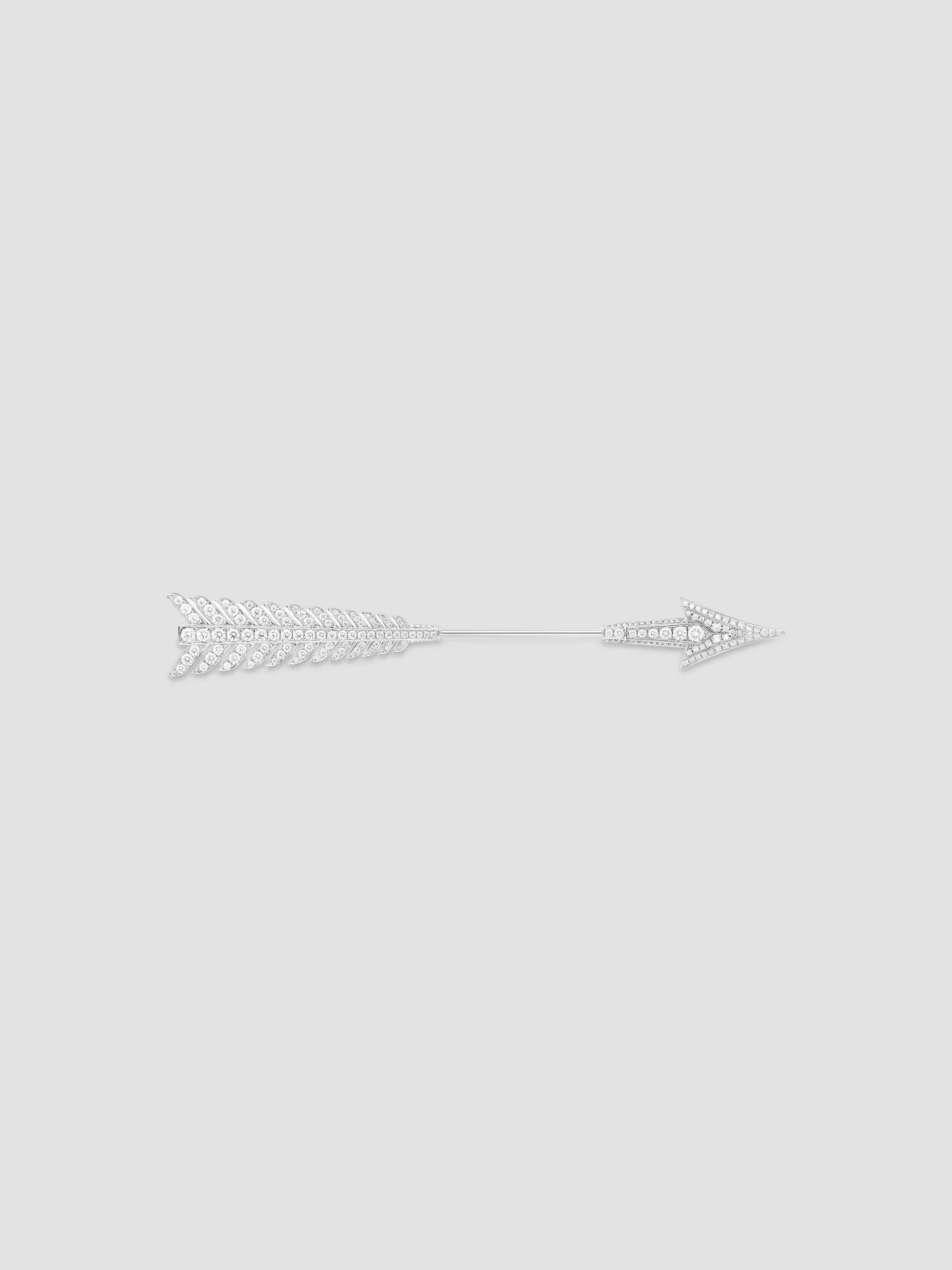 Women's Flèche 18K White Gold & 1.68 TCW Diamond Brooch - White Gold - 1