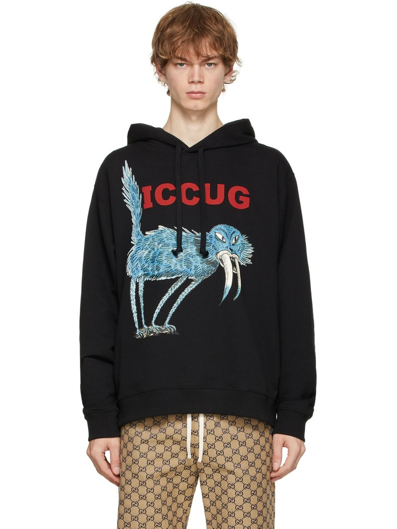 Black Freya Hartas Edition 'ICCUG' Hoodie - 1