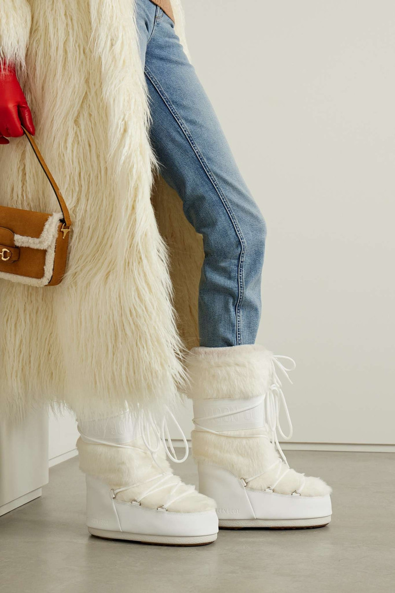 MOON BOOT Icon shell and faux leather snow boots outlook