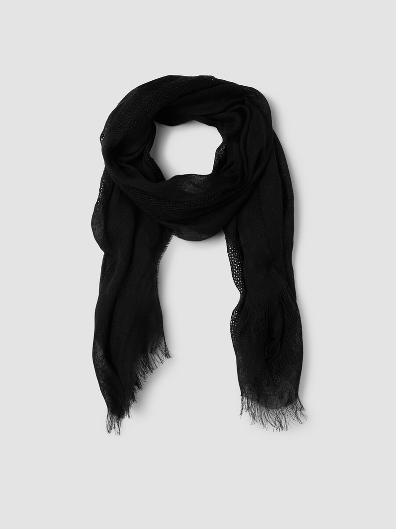 Organic Linen Circles Scarf 1