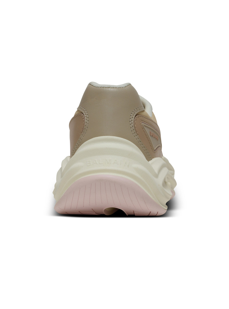 Balmain Run-Row leather and nylon trainers outlook