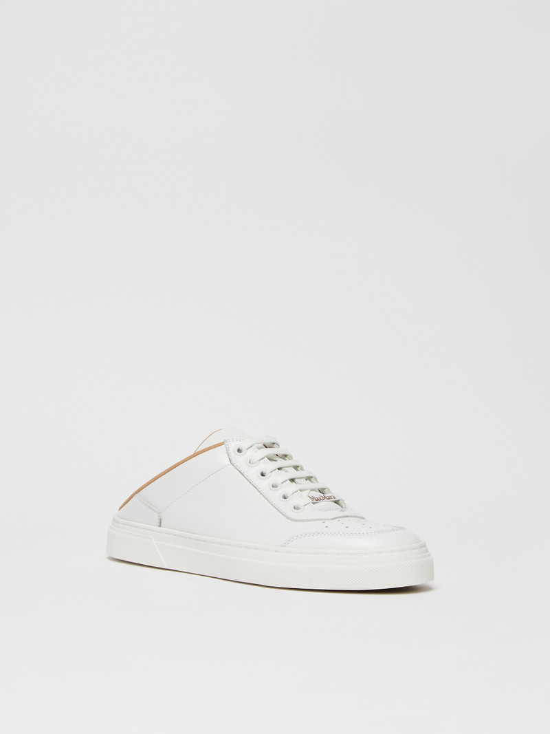 Max Mara SLIDESNEAKER Leather mule sneakers outlook