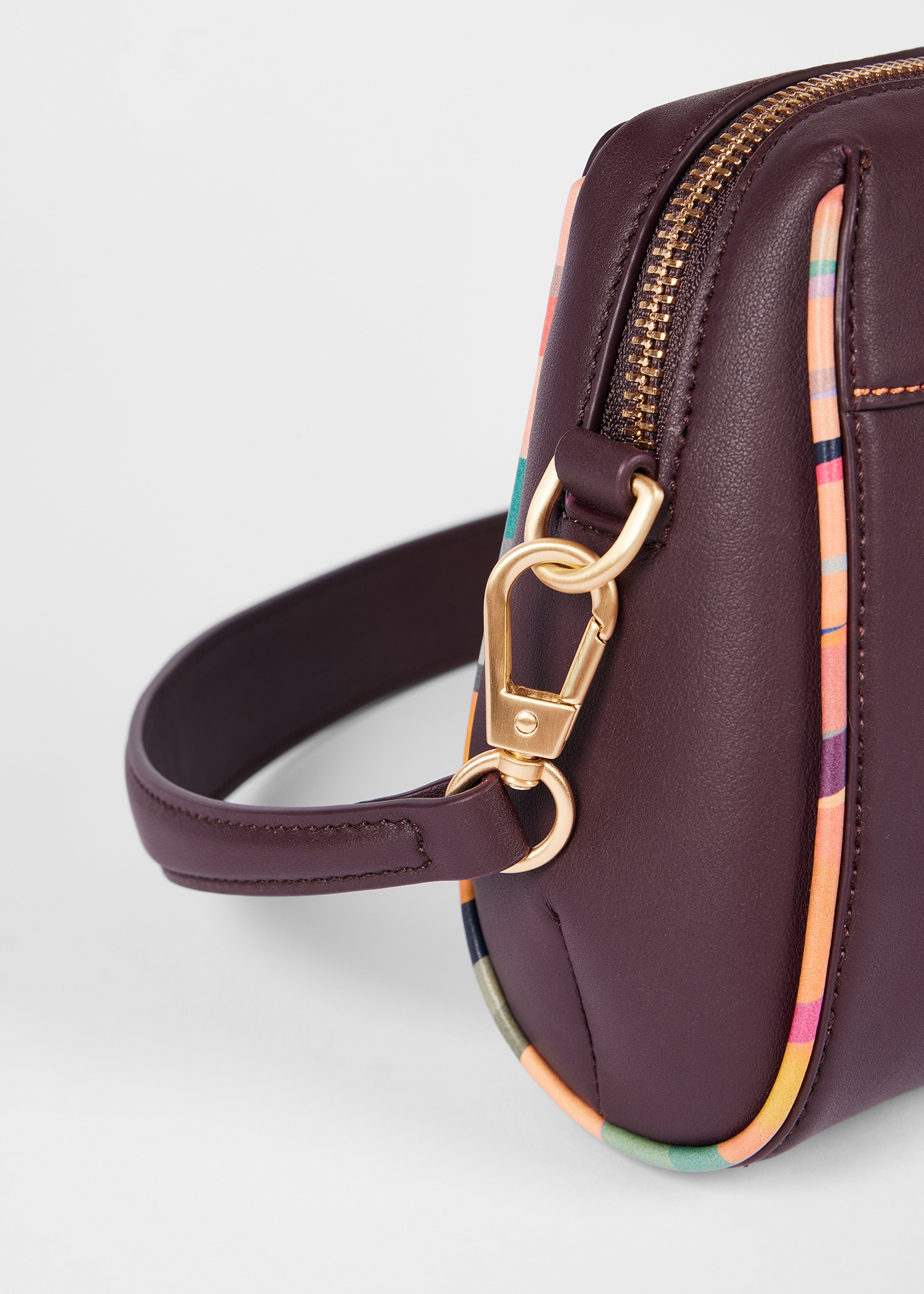 Women's Burgundy Inverted 'Dusky Swirl' Shoulder Bag - 4