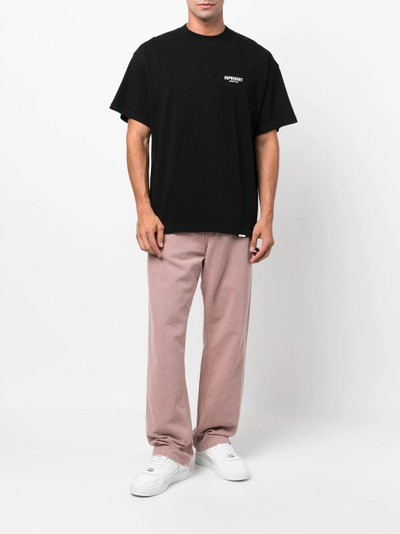 Carhartt logo-patch straight leg trousers outlook