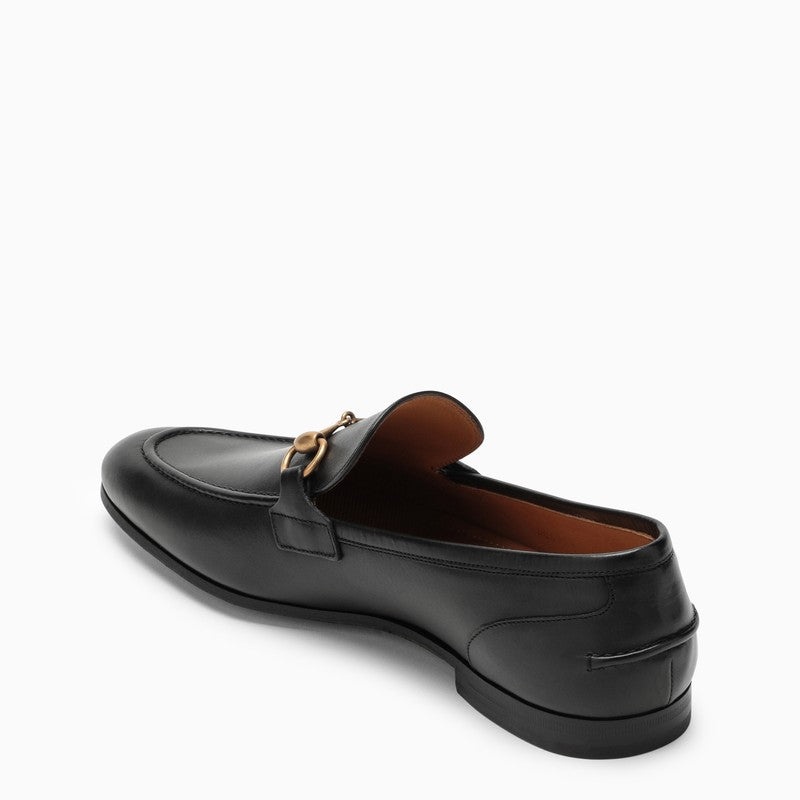 Gucci Black Leather Jordaan Loafers Men - 4