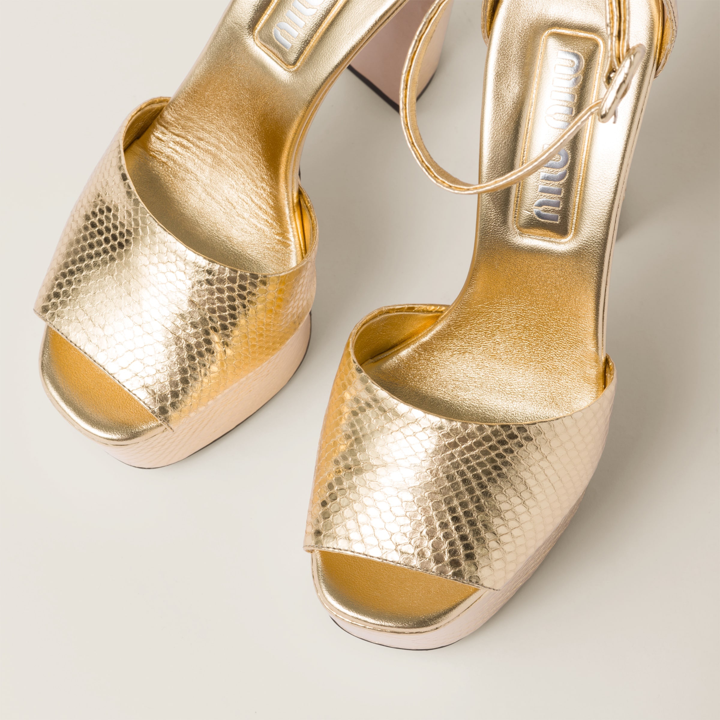 Ayers leather platform sandals - 4
