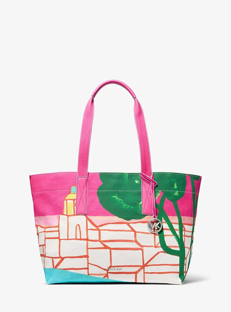 Michael Kors X Christina Zimpel Large Cotton Canvas Tote Bag - 1