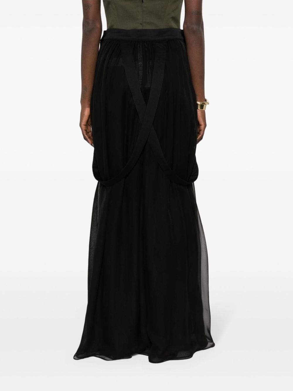 スカート MAX MARA SILK CHIFFON LONG SKIRT Max Mara Max Mara Women Silk Chiffon Long Skirt | luosophy
