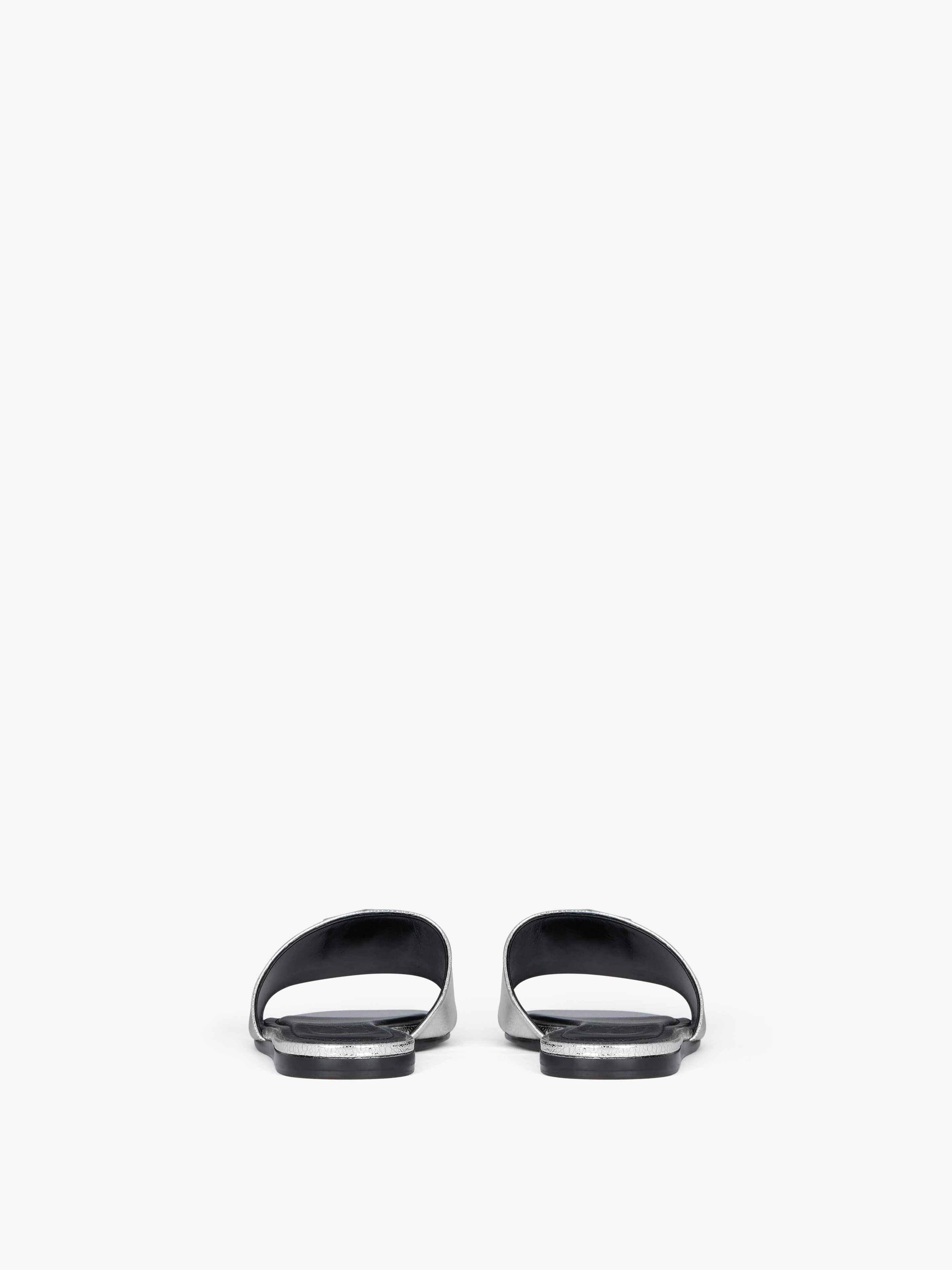 4G FLAT MULES IN METALLIC LEATHER - 6