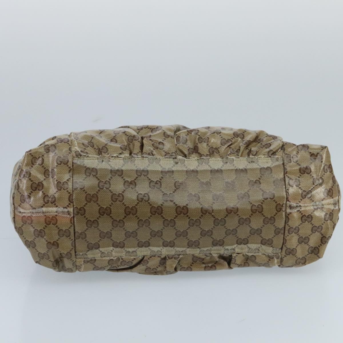 GUCCI GG Crystal Hand Bag Beige Gold - 5