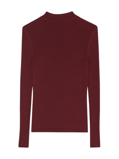 SAINT LAURENT ribbed-knit crew-neck jumper outlook