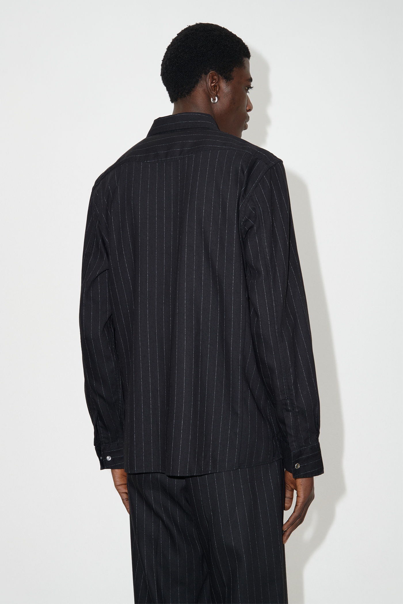 【OUR LEGACY】スラックス BLACK CHALK STRIPE Borrowed Chino in Black Chalk Stripe – SVRN