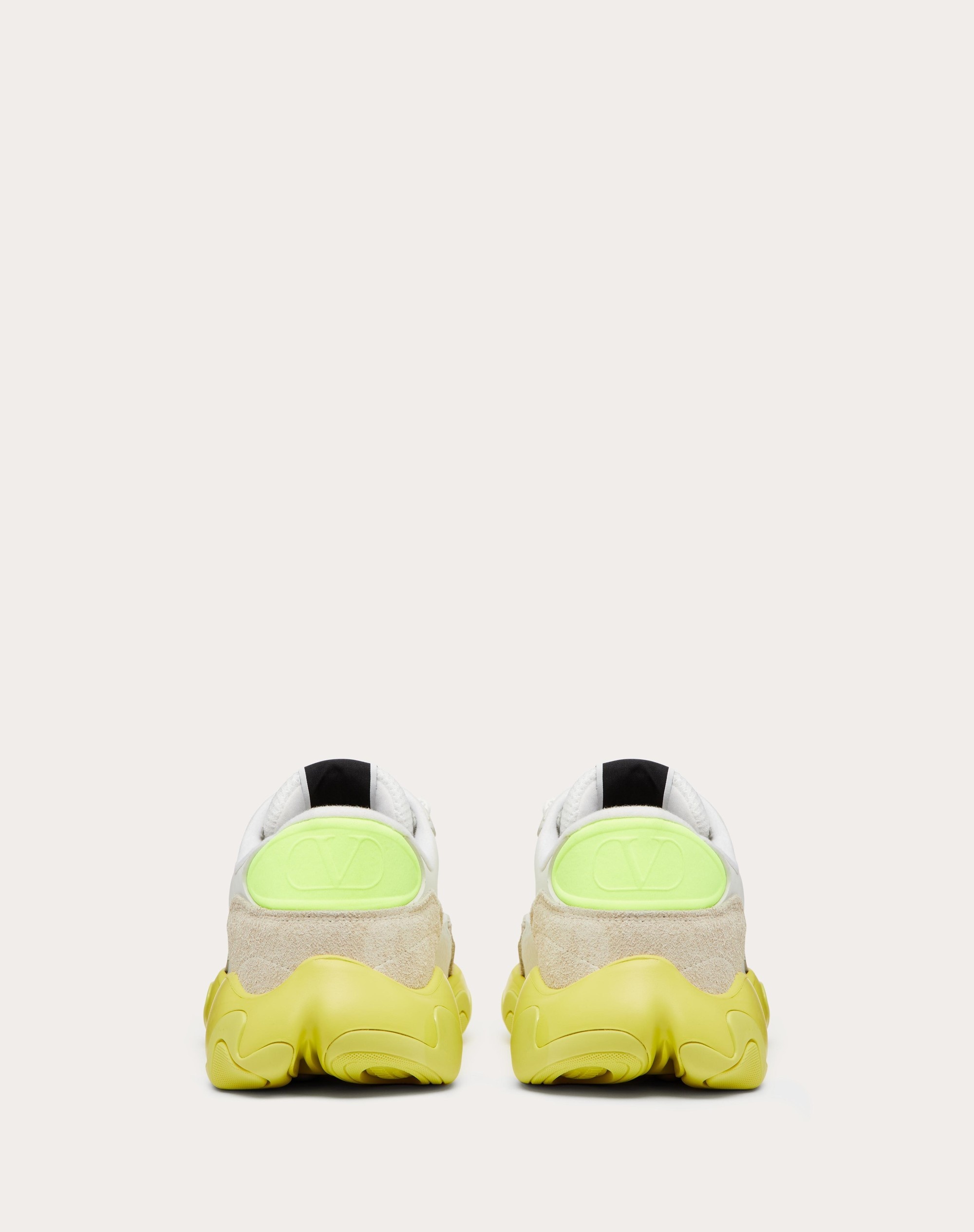 VALENTINO GARAVANI BUBBLEBACK MESH AND SUEDE SNEAKER - 3