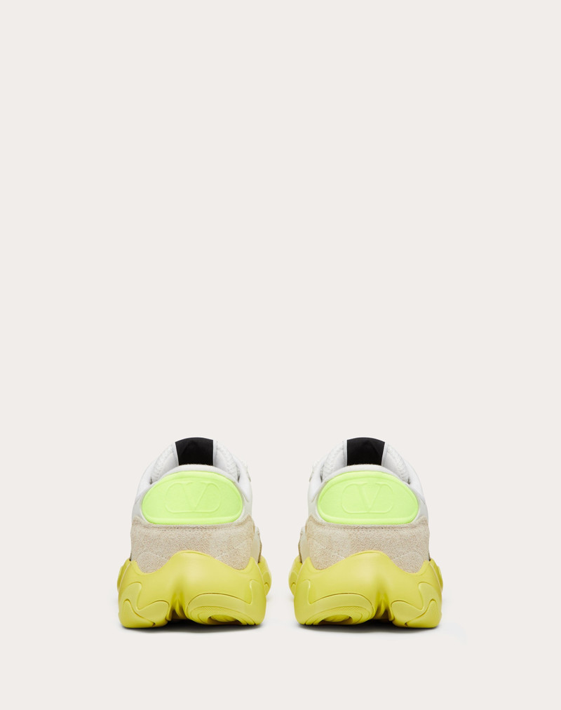 VALENTINO GARAVANI BUBBLEBACK MESH AND SUEDE SNEAKER 3