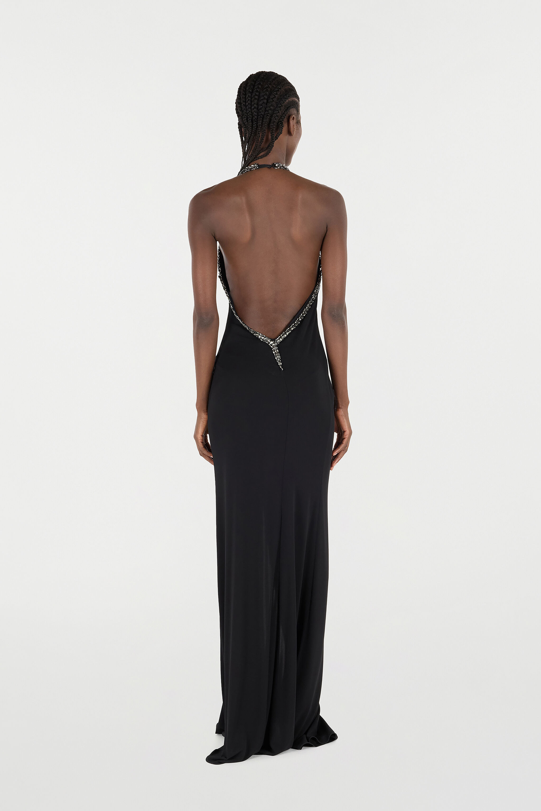 Long Dress With Rhinestones - 4