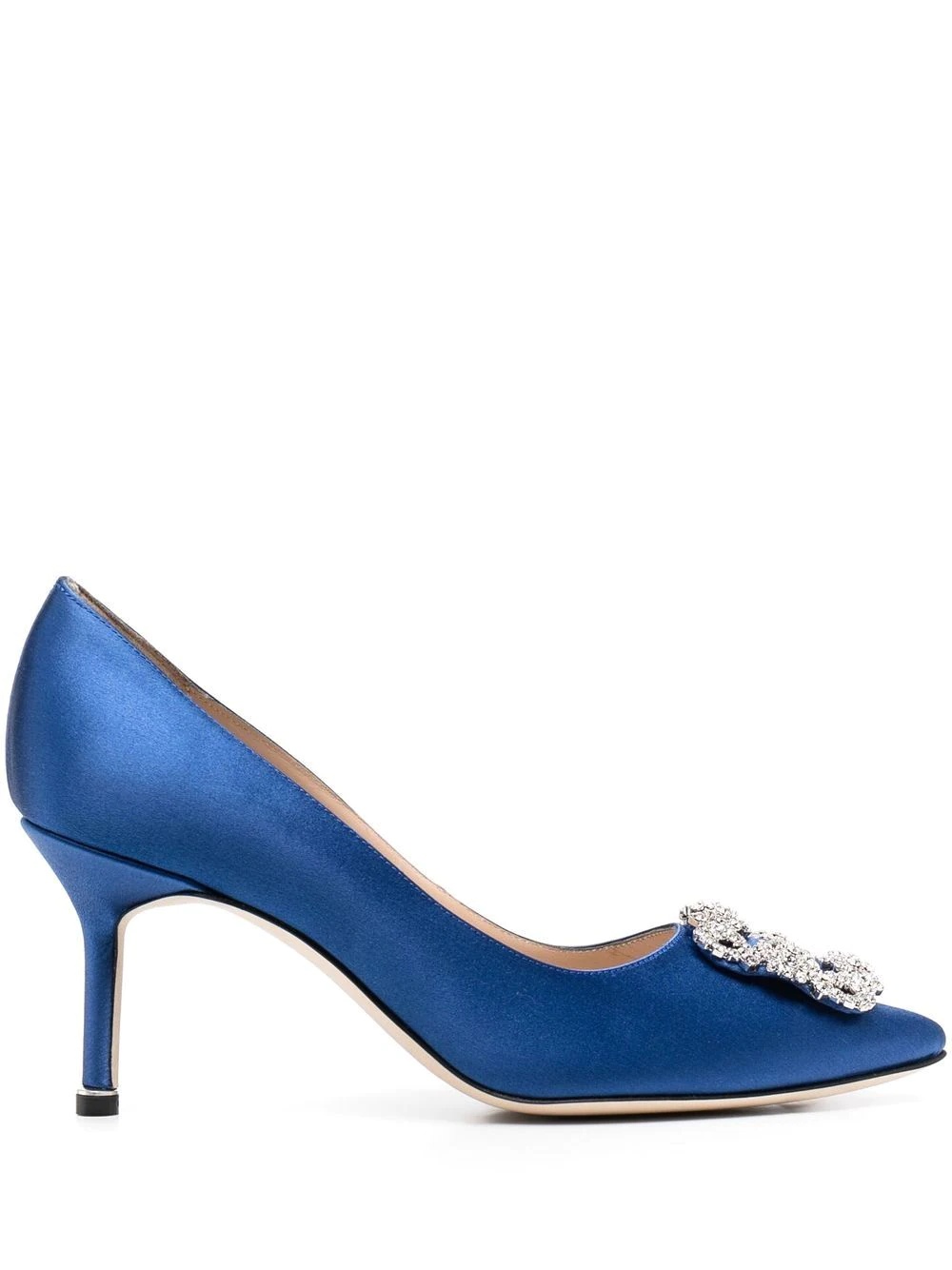 Hangisi 60mm crystal-buckle pumps - 1