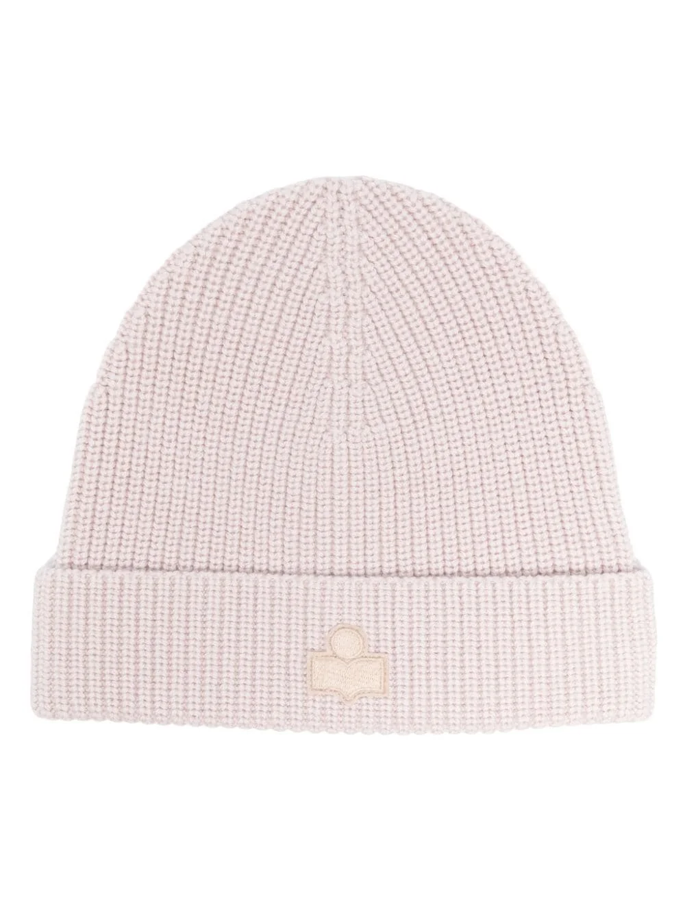 logo-appliqué ribbed-knit beanie - 1