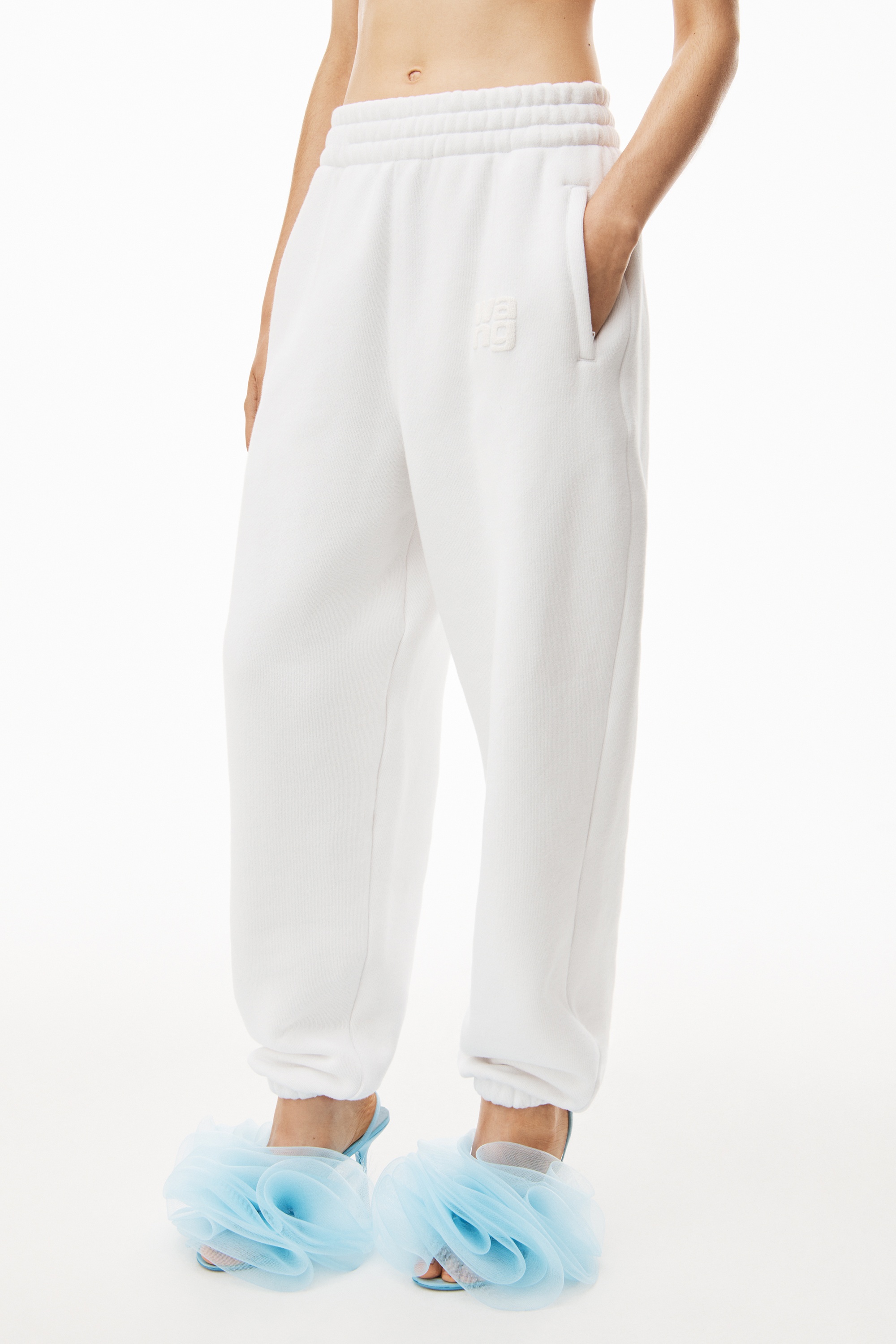PUFF LOGO SWEATPANT IN STRUCTURED TERRY - 3