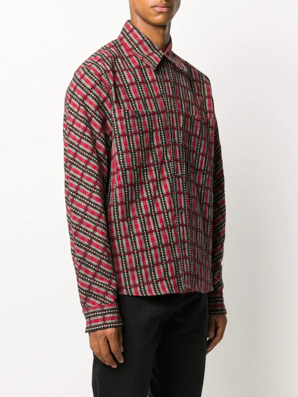 checkered flannel shirt - 3