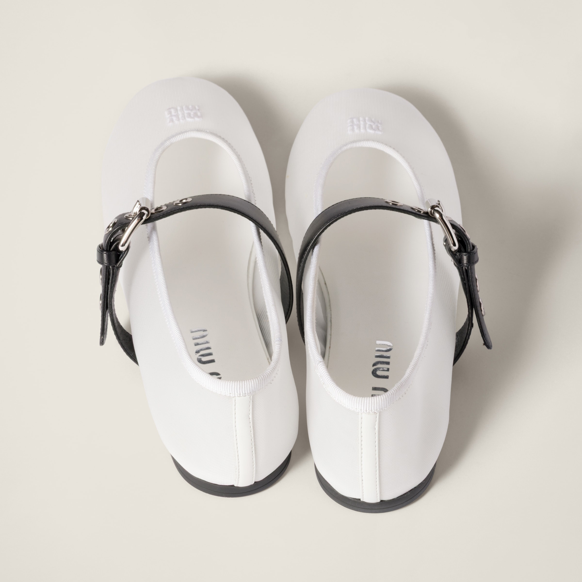 Mesh fabric ballerinas - 3