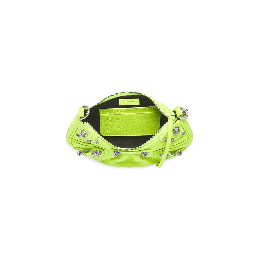 Women's Le Cagole Mini Purse With Chain in Yellow - 5