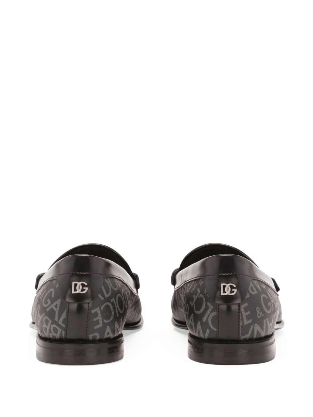 logo-print loafers - 3