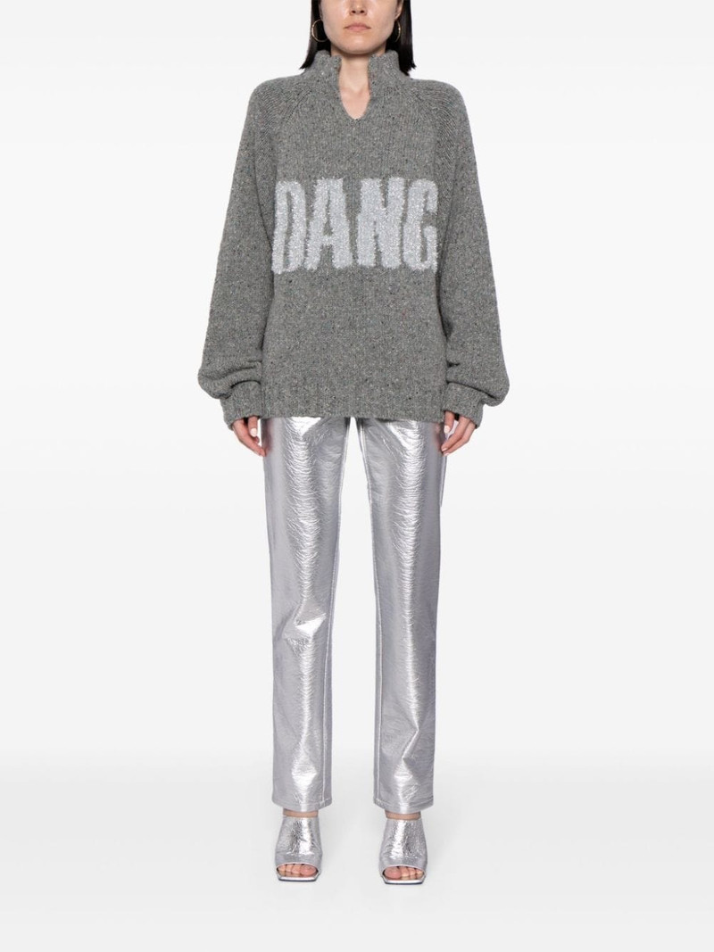 ERL glitter-detail ribbed-knit jumper outlook