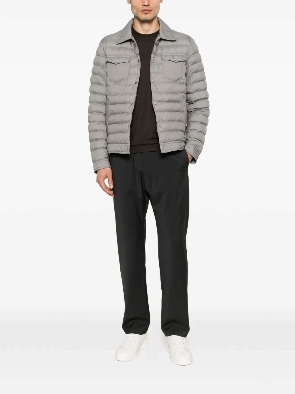buttoned pocket jacket - 1
