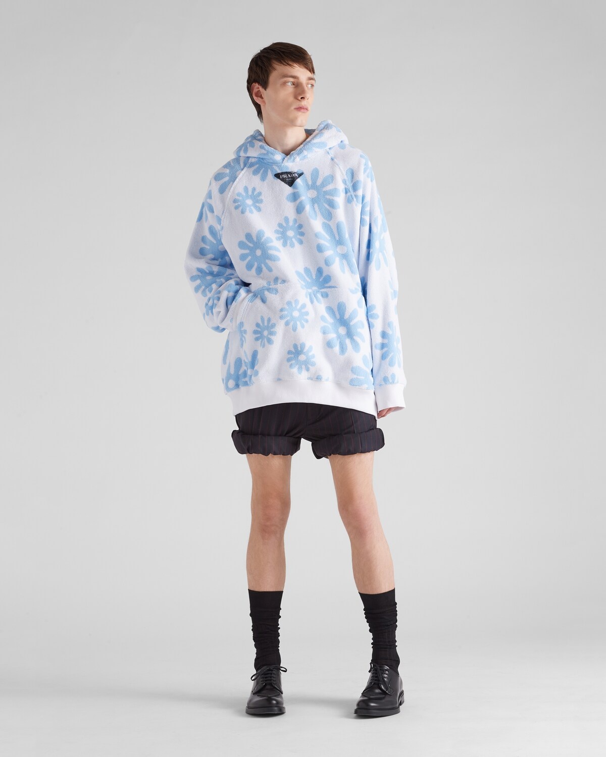 Jacquard terrycloth hoodie - 2