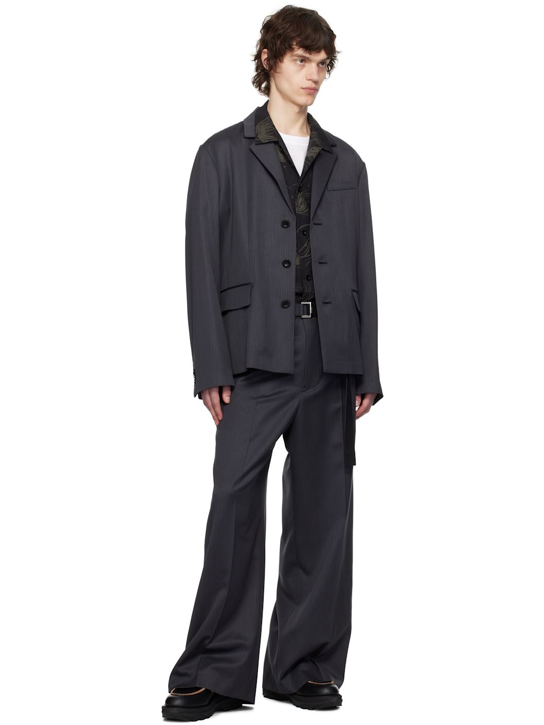 Gray Doeskin Blazer - 5