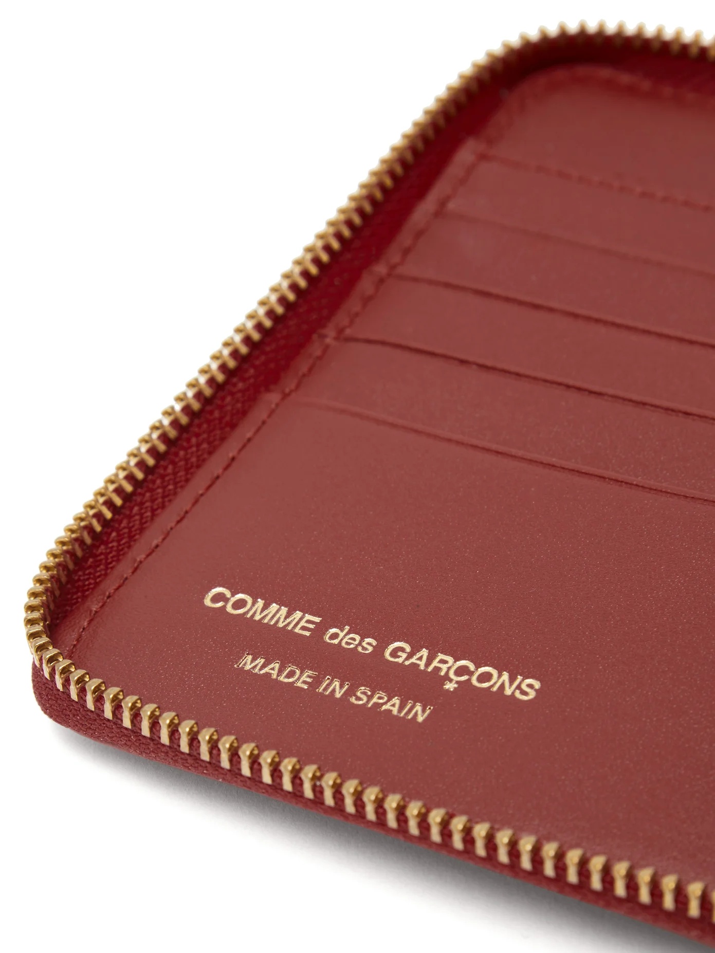 Leather zip wallet - 4