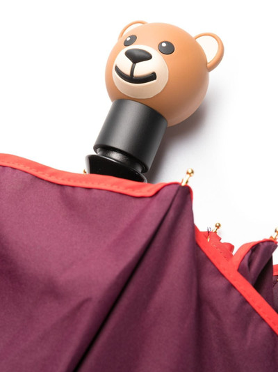 Moschino Teddy Bear-motif compact umbrella outlook